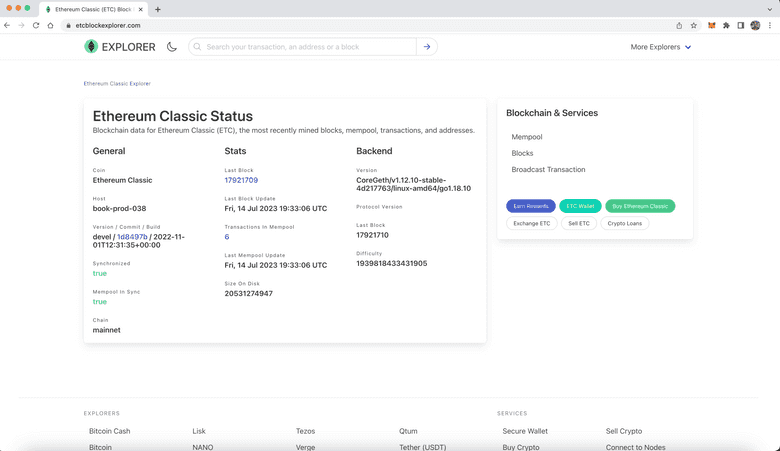 EtcBlockExplorer